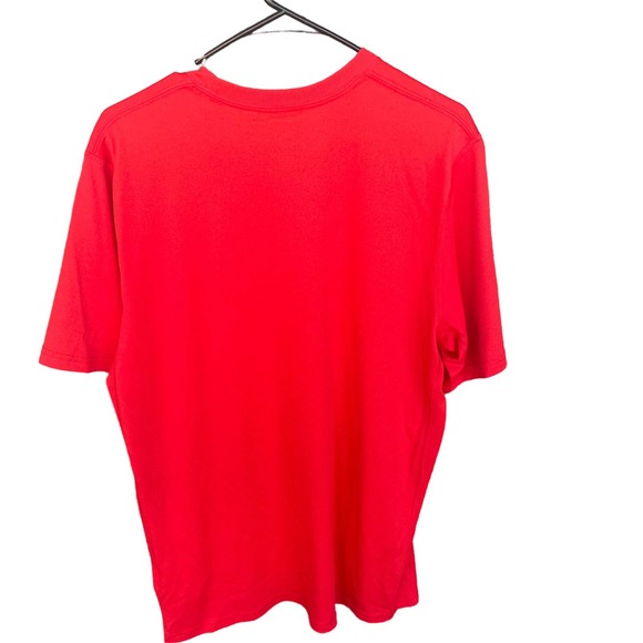 Nike Shirt Mens Large Red Just Do It Warriors Tee Dri-fit Short Sleeve - Picture 2 of 13